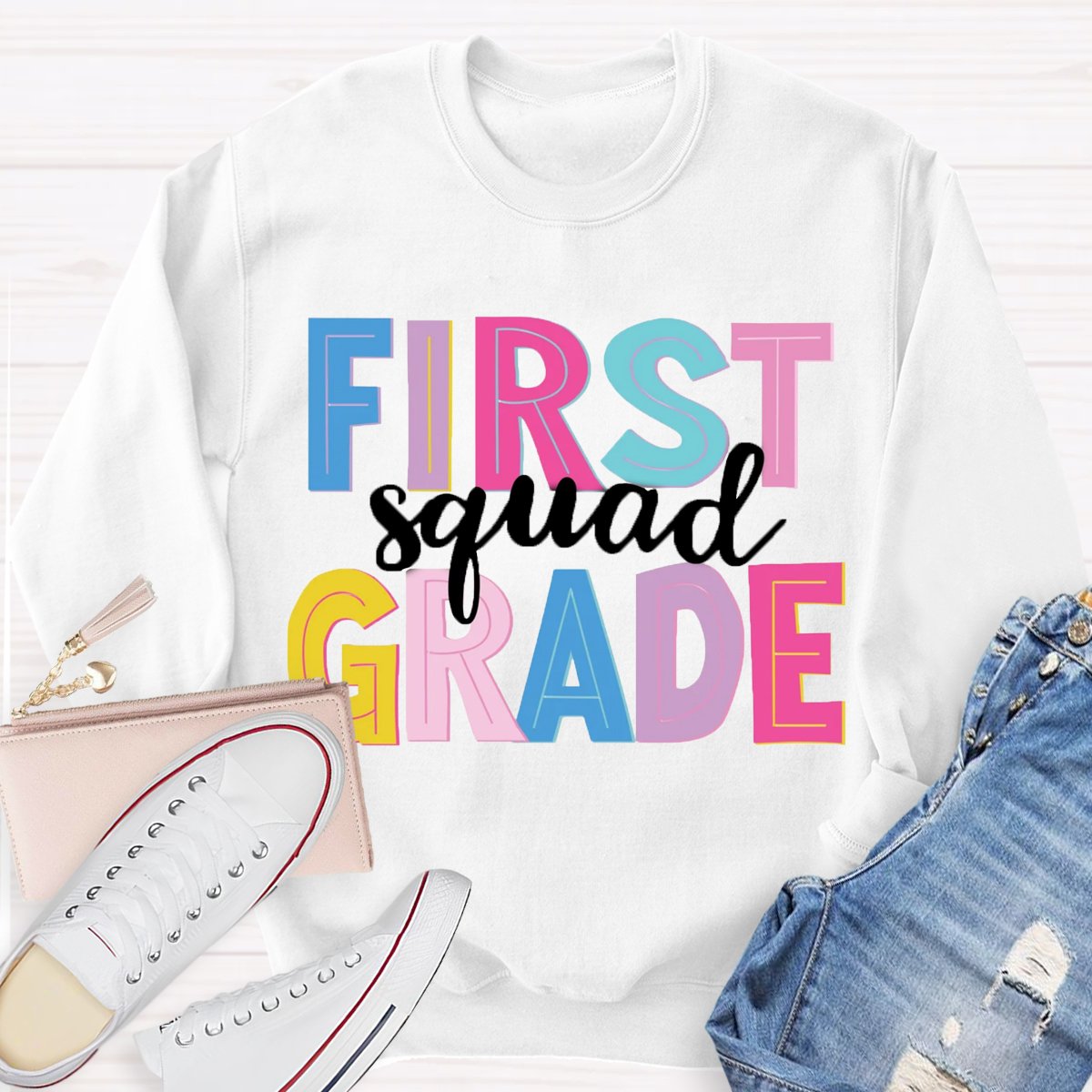 Personalized  Grade Back To School Sweatshirt