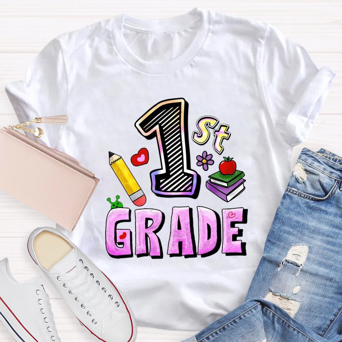 Personalized 1st Grade TeamTeacher Shirt