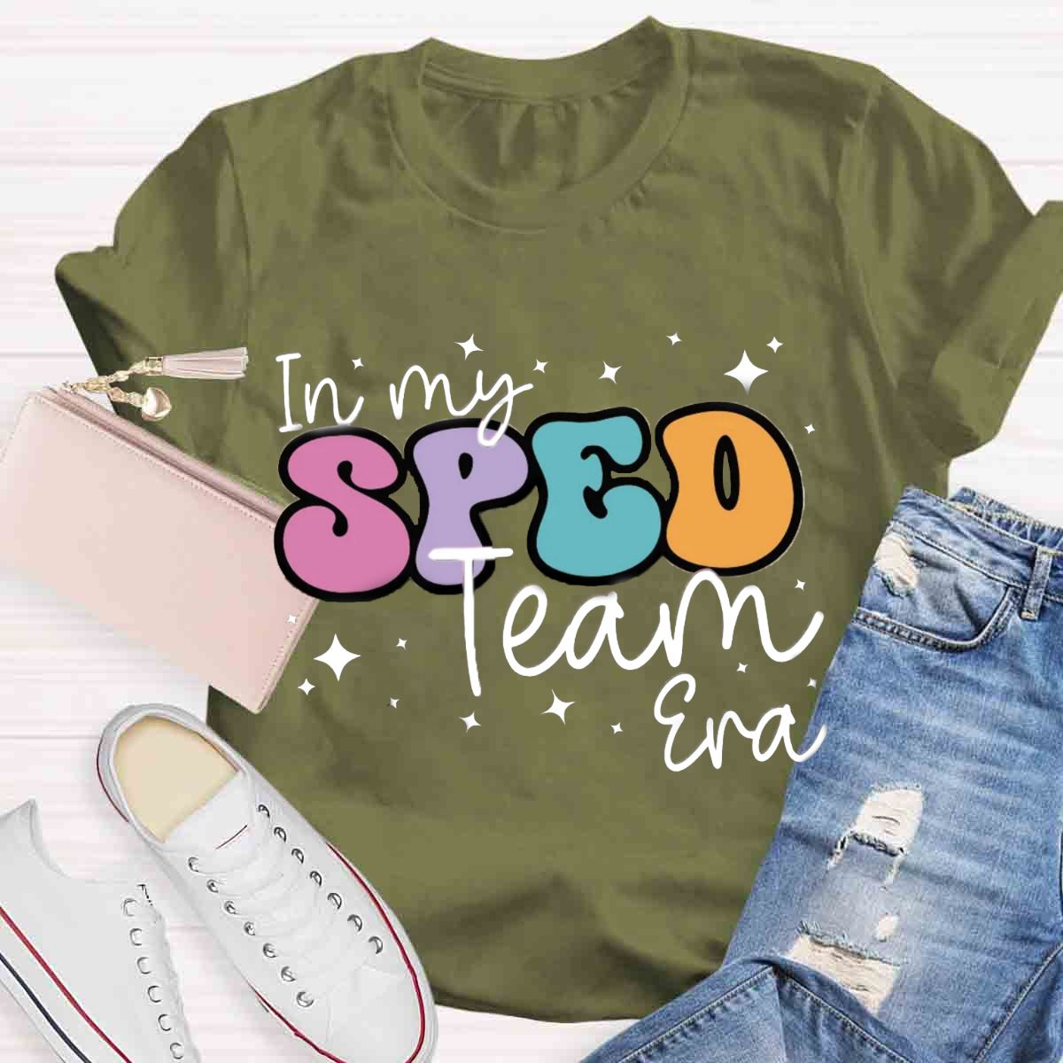 In My Sped Team Era Teacher T-Shirt