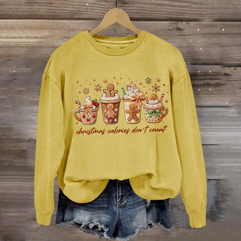 Christmas Coloring Don't Count  Sweatshirt