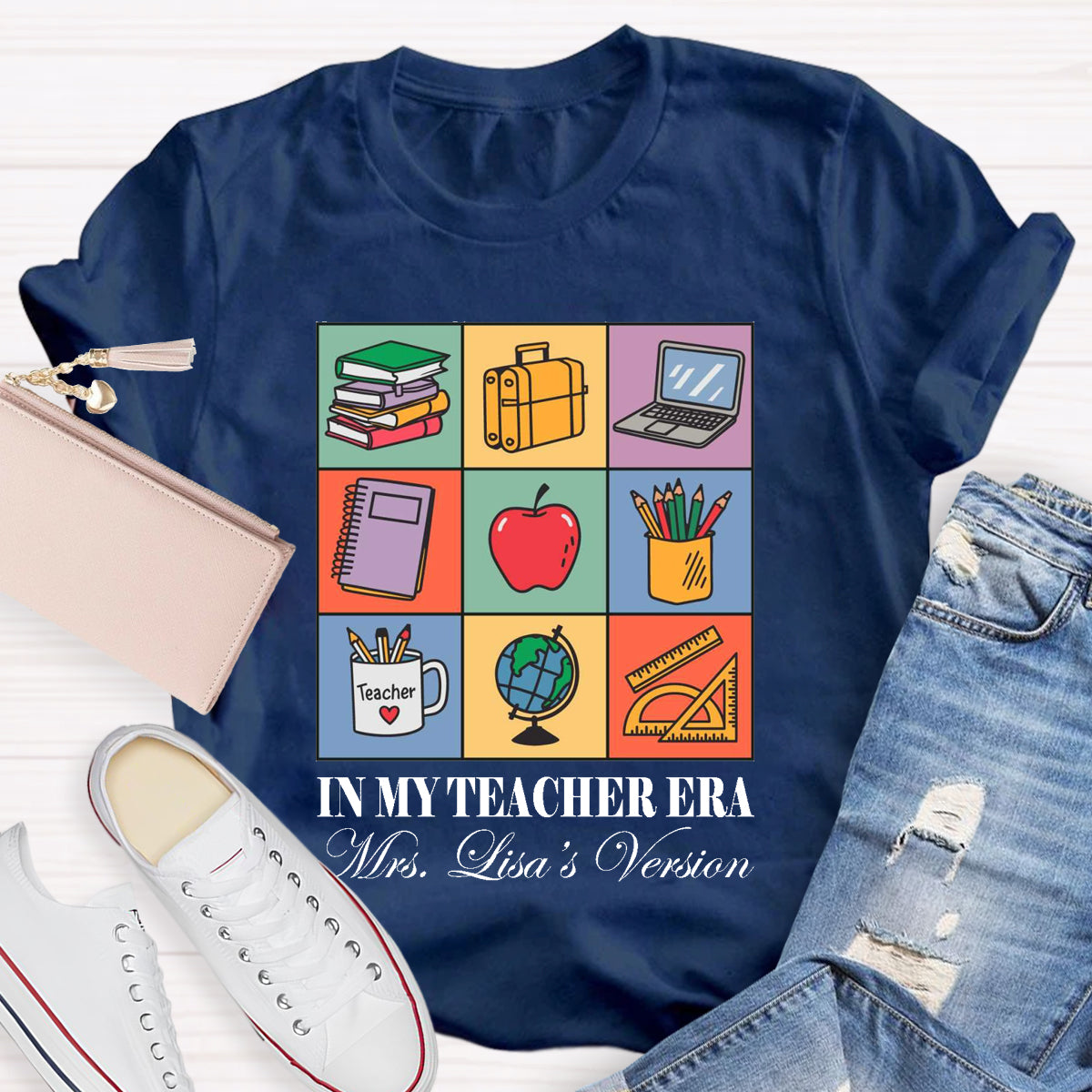 Personalized Name In My Teacher Era T-Shirt