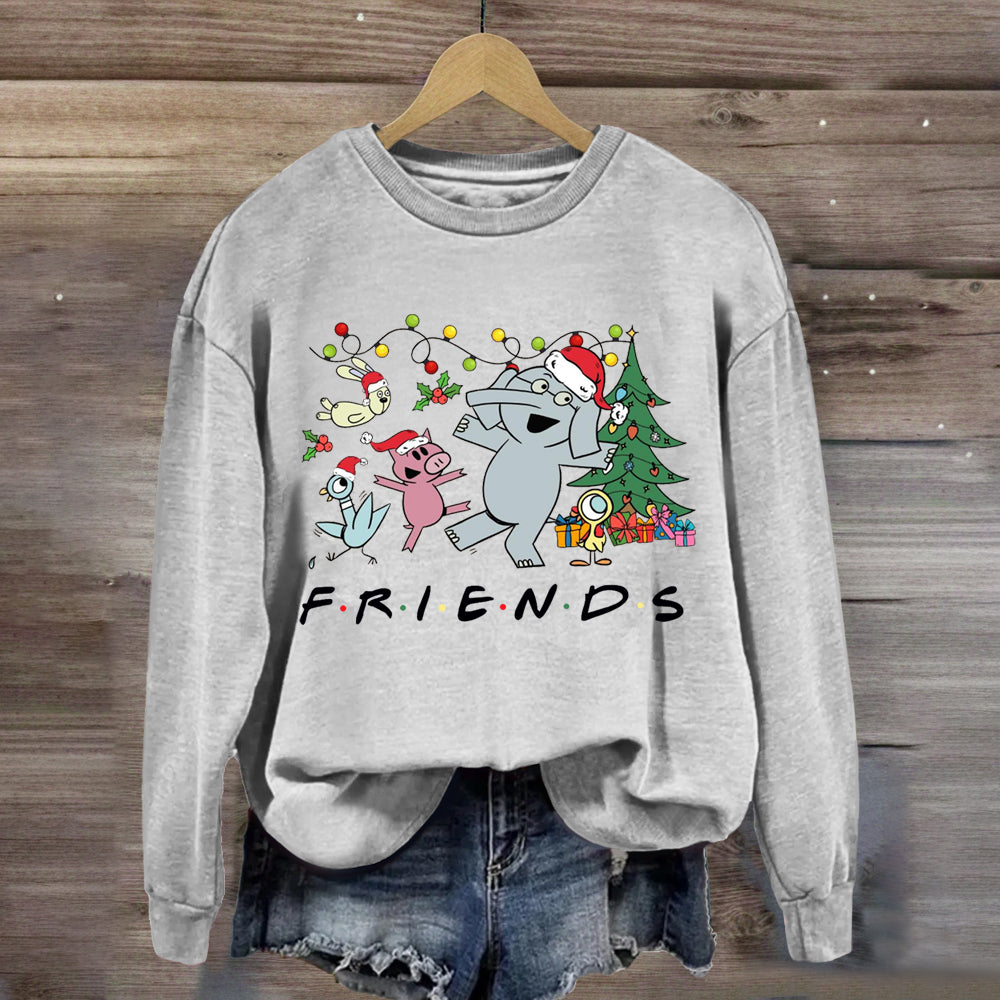 Friends Elephant And Piggie Christmas Sweatshirt