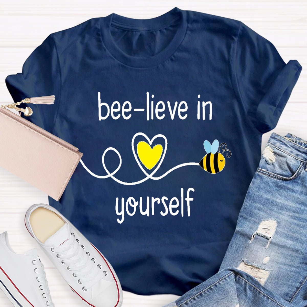 Bee-lieve In Yourself Teacher T-Shirt