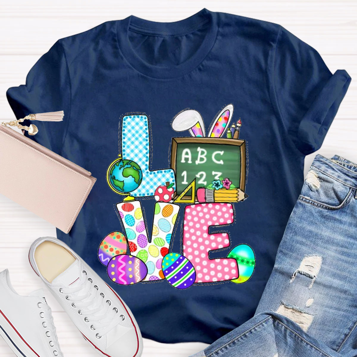 Love Easter Bunny Teacher T-Shirt