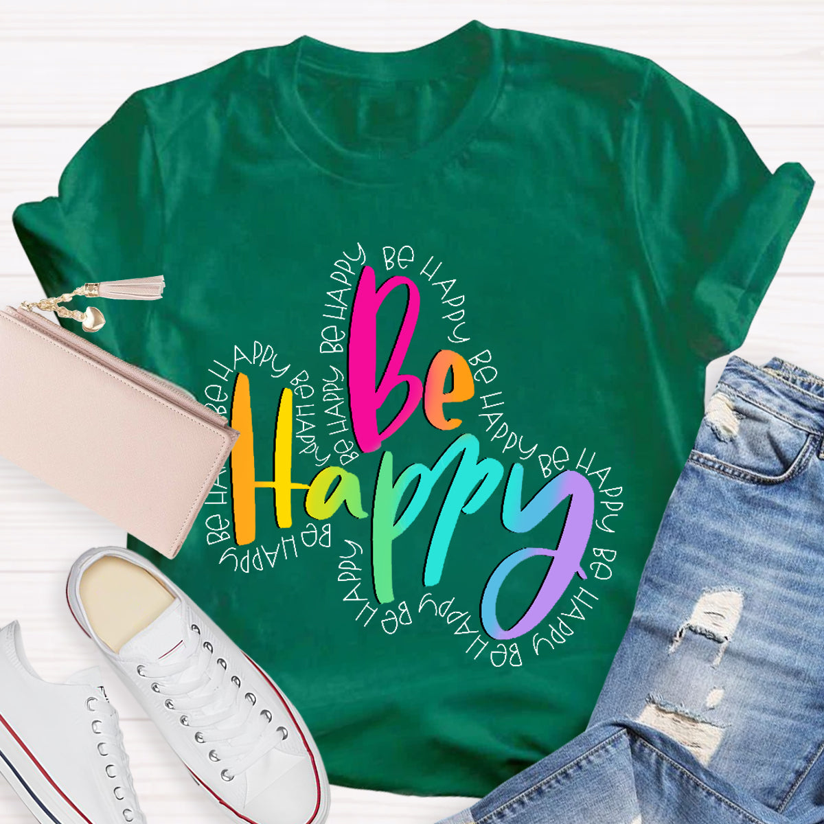 Be Happy Teacher T-Shirt