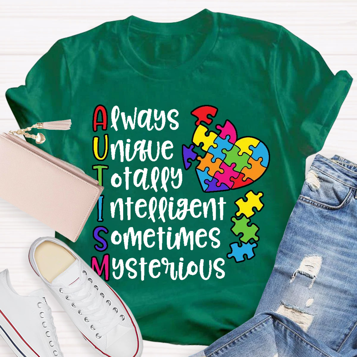 Autism Always Unique Totally Interesting Sometimes Mysterious T-Shirt