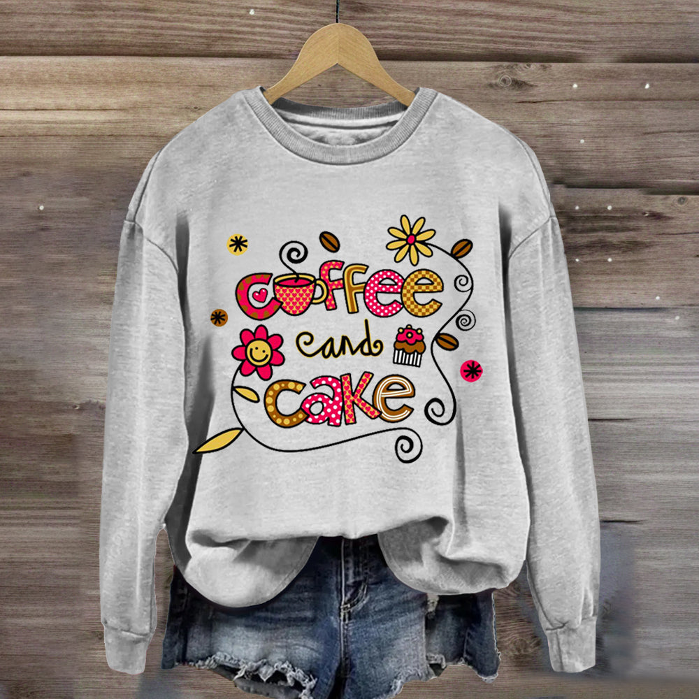 Coffee And Cake Happy Holiday Sweatshirt