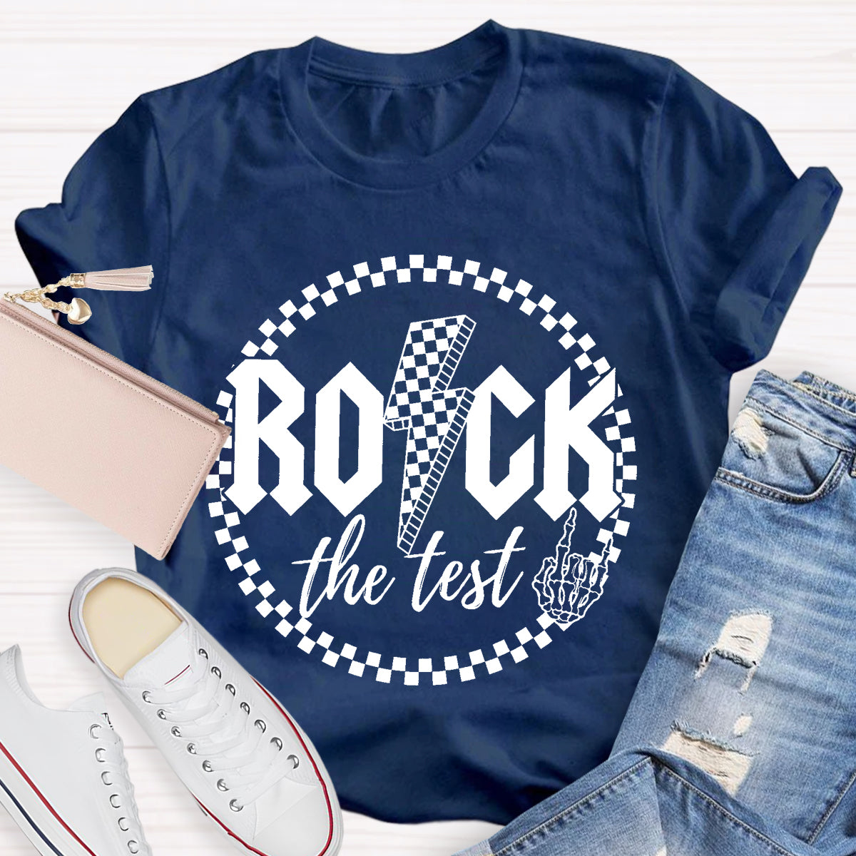 Rock The Test Teacher T-Shirt