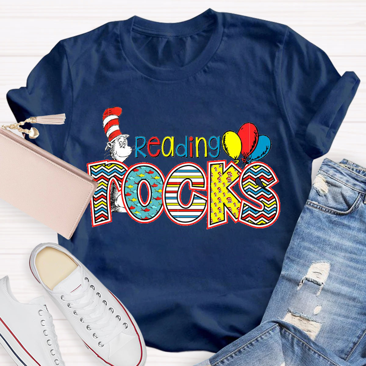 Reading Rocks Teacher T-Shirt