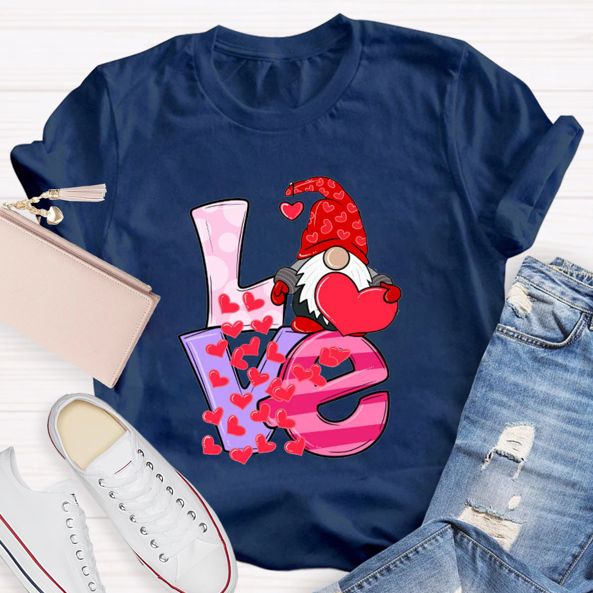 Love Gnome Hearts T-Shirt