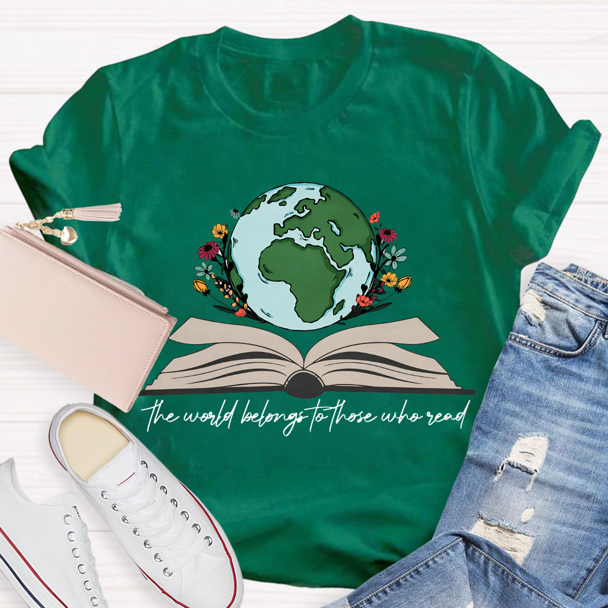 The World Belongs To Those Who Read Teacher T-Shirt