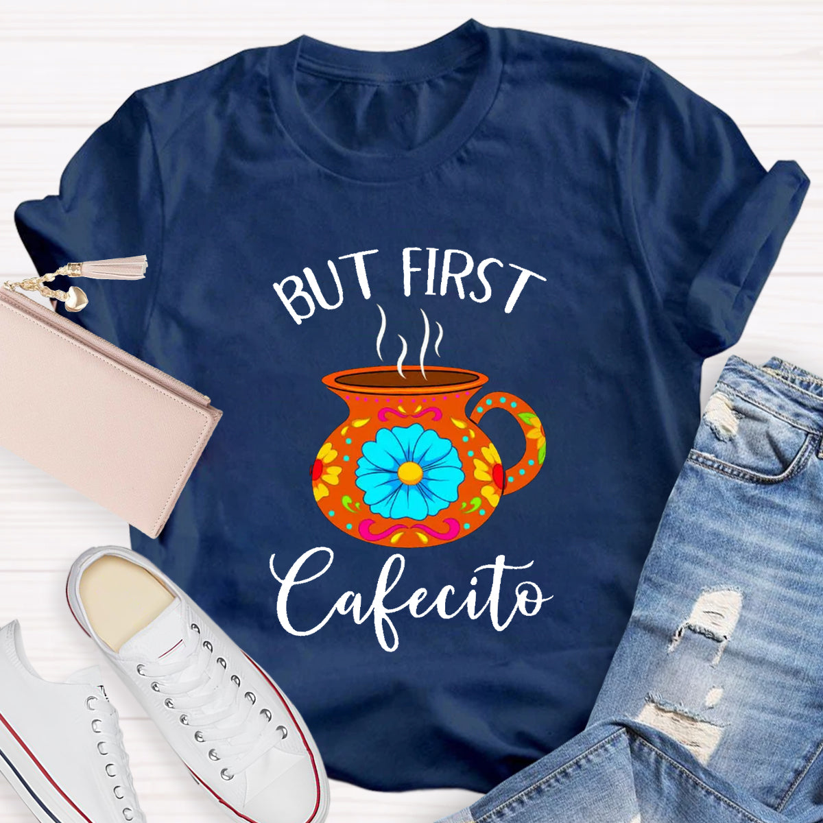 But First Cafecito Spanish Teacher T-Shirt