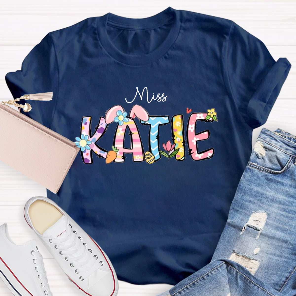 Personalized Name Easter Miss Katie T-Shirt