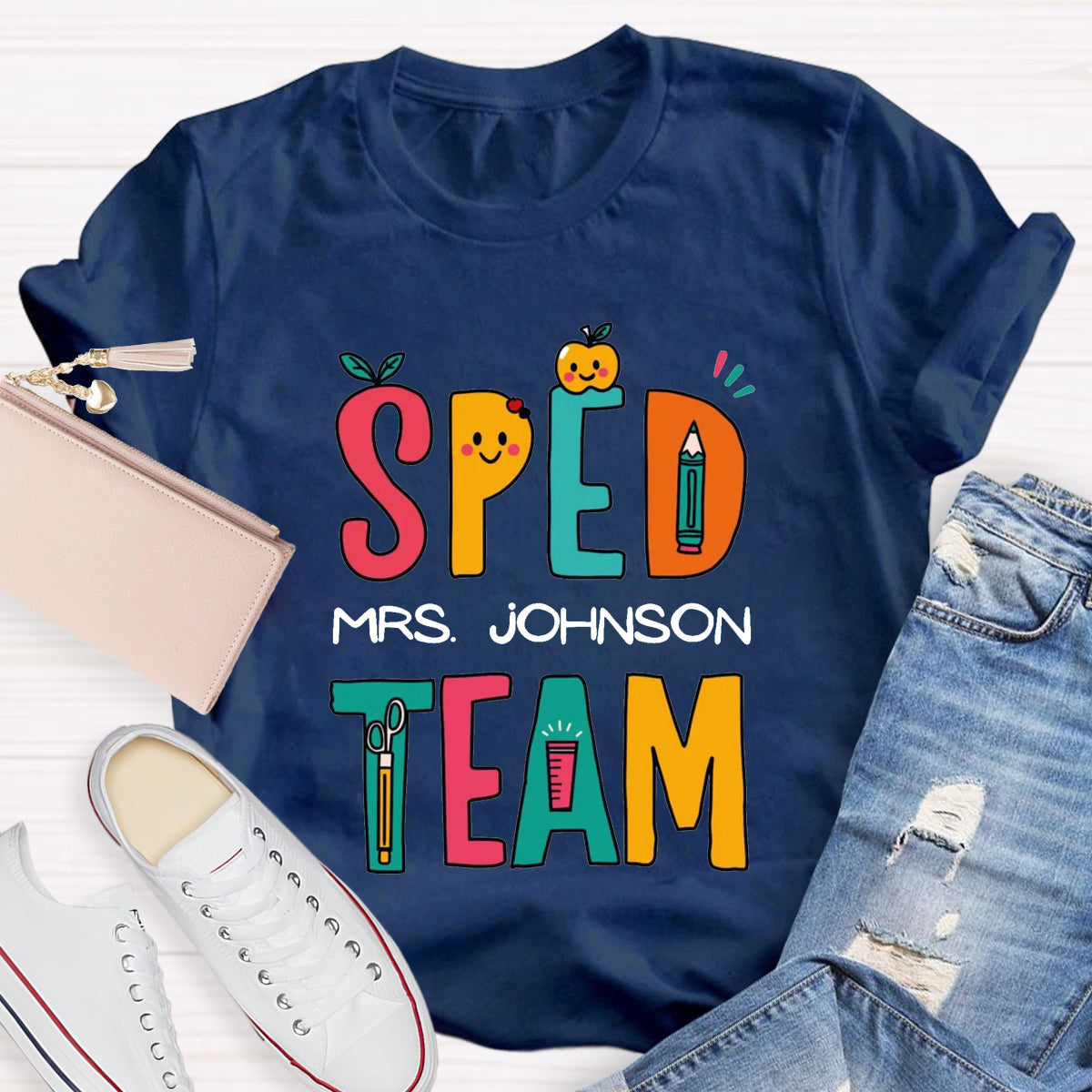 Personalized Name Of SPED Team Teacher T-Shirt