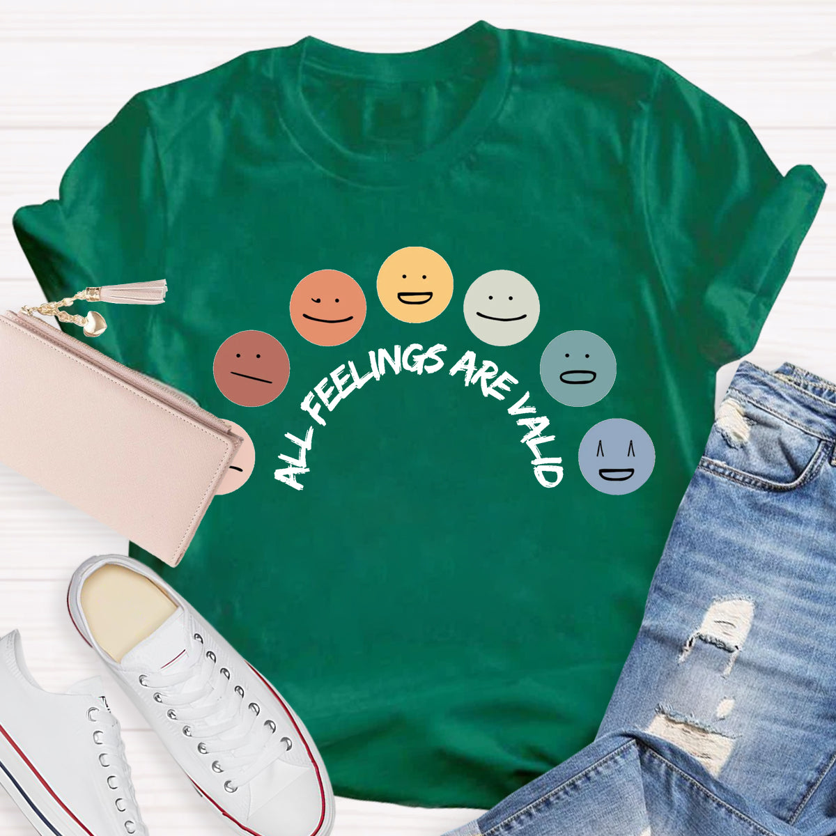 All Feelings Are Okay Teacher T-Shirt