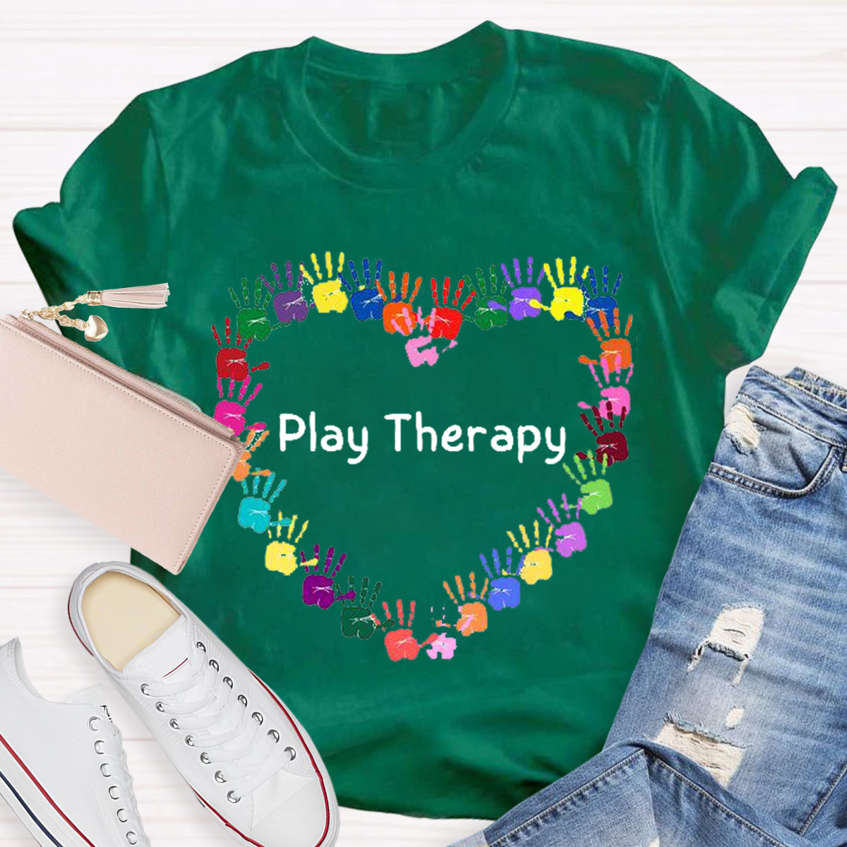 Heart Play Therapy Teacher T-Shirt