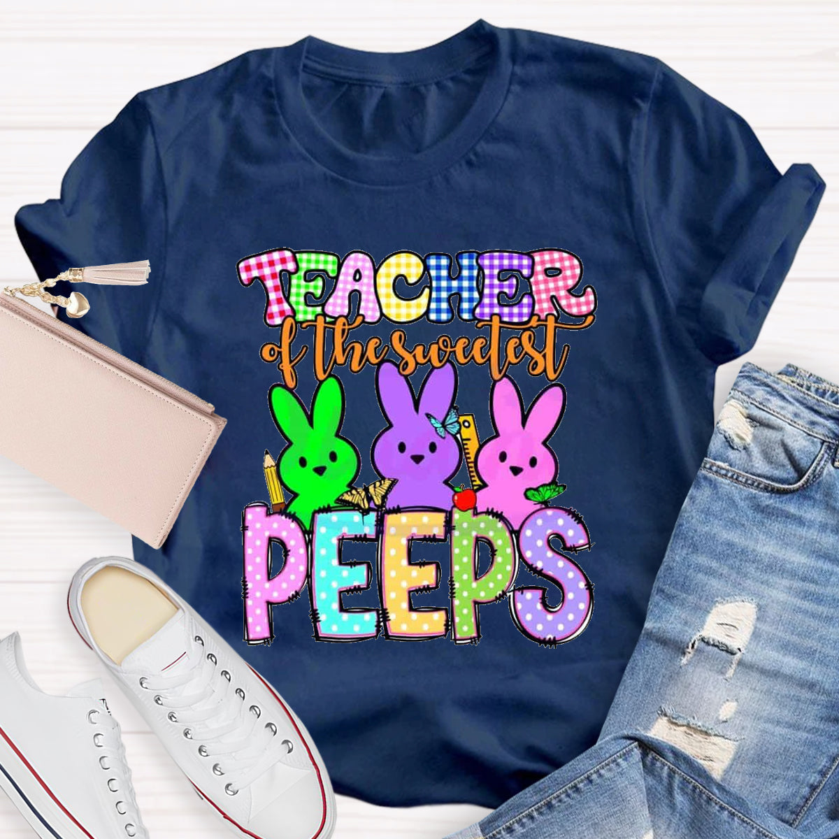 Teacher Of The Sweetest Peeps Teacher T-Shirt