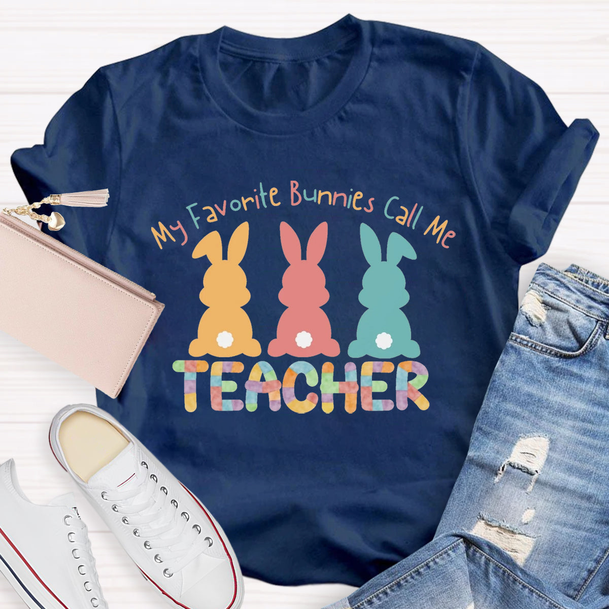 My Favorite Bunnies Call Me Teacher T-Shirt