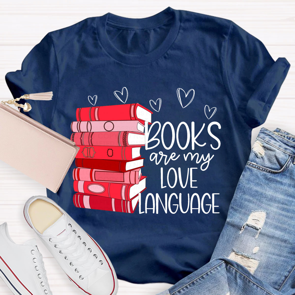 Books Are My Love Language T-Shirt