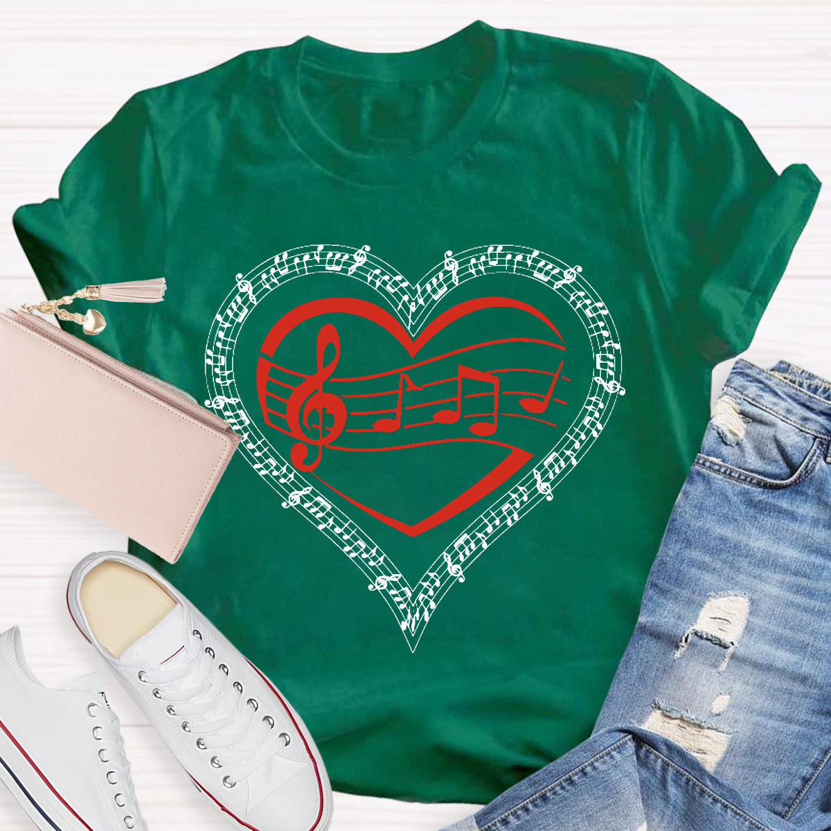 Musical Heart Teacher T-Shirt