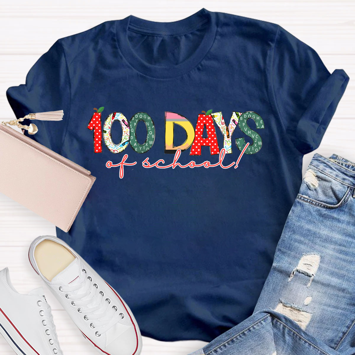 100 Days Of School Teacher T-Shirt