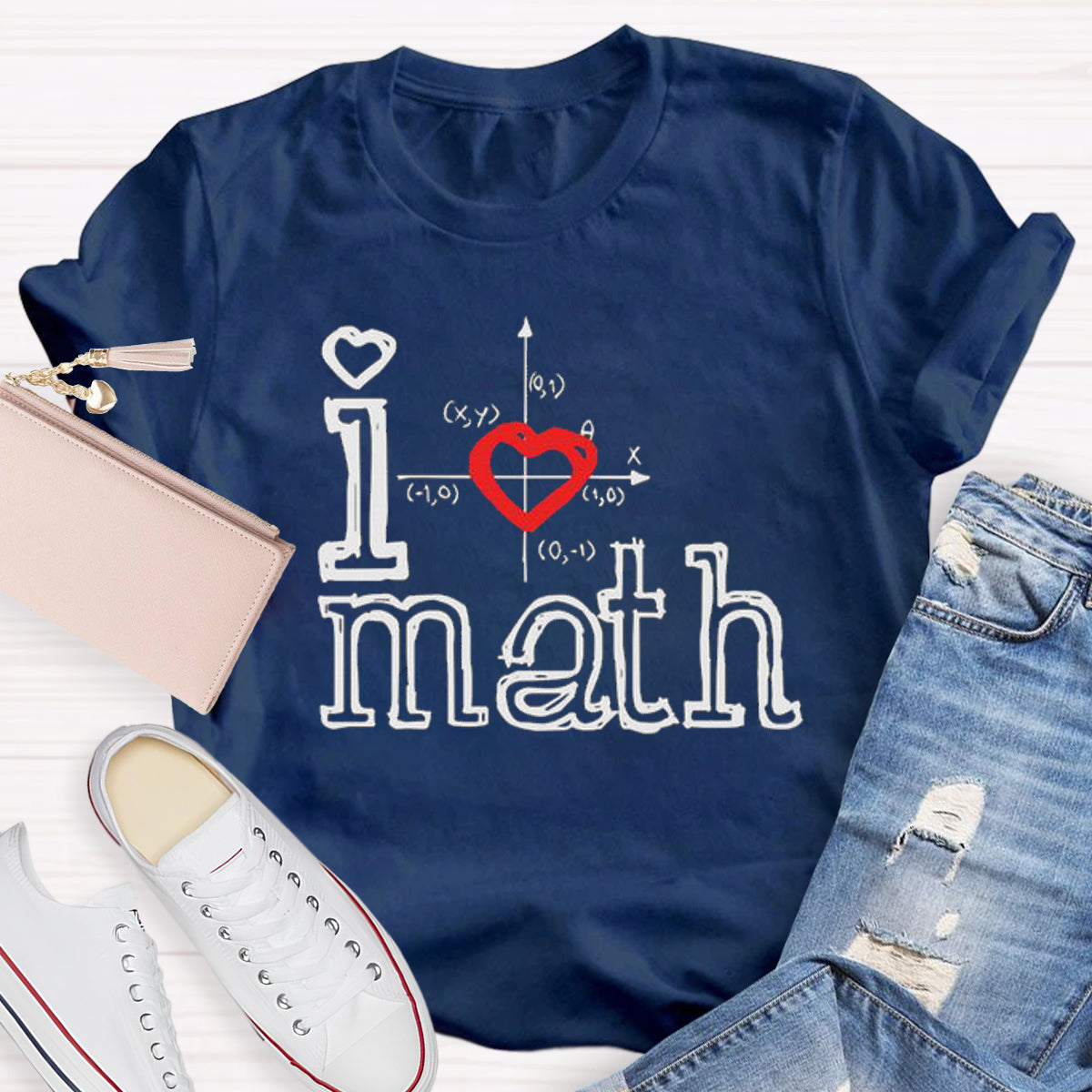 I Love Math Teacher T-Shirt