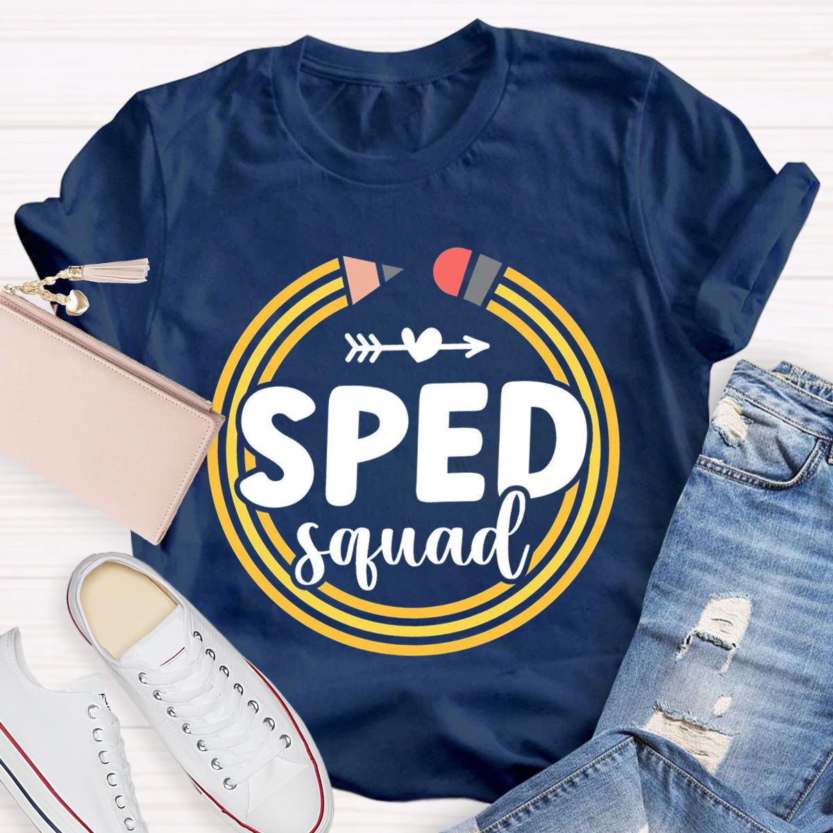 Sped Squad Pencil Teacher T-Shirt