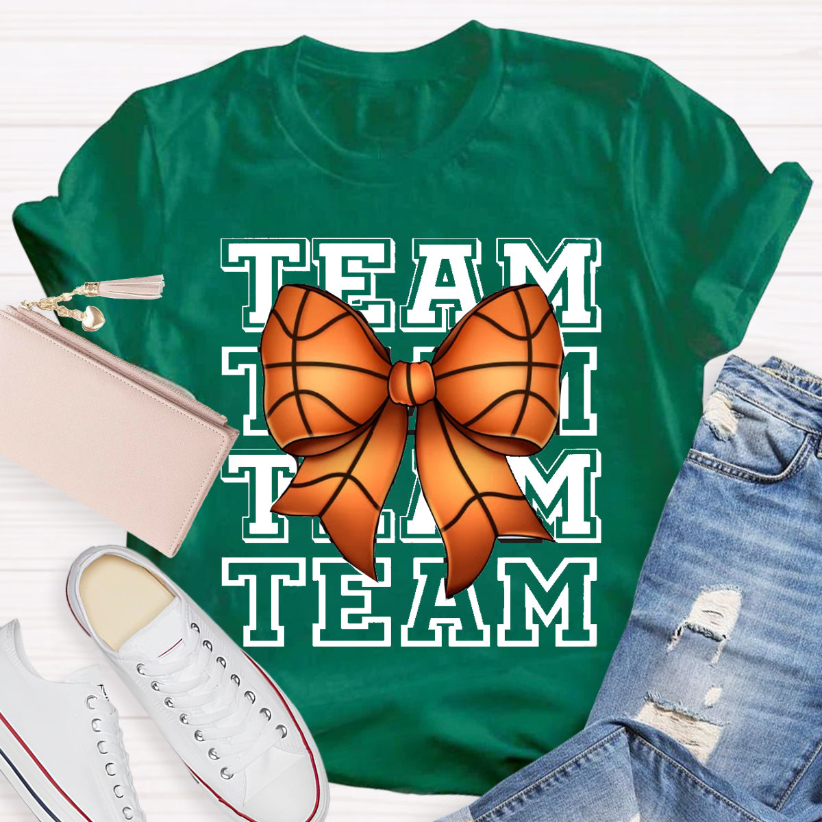 Game Day Team Bow Teacher T-Shirt