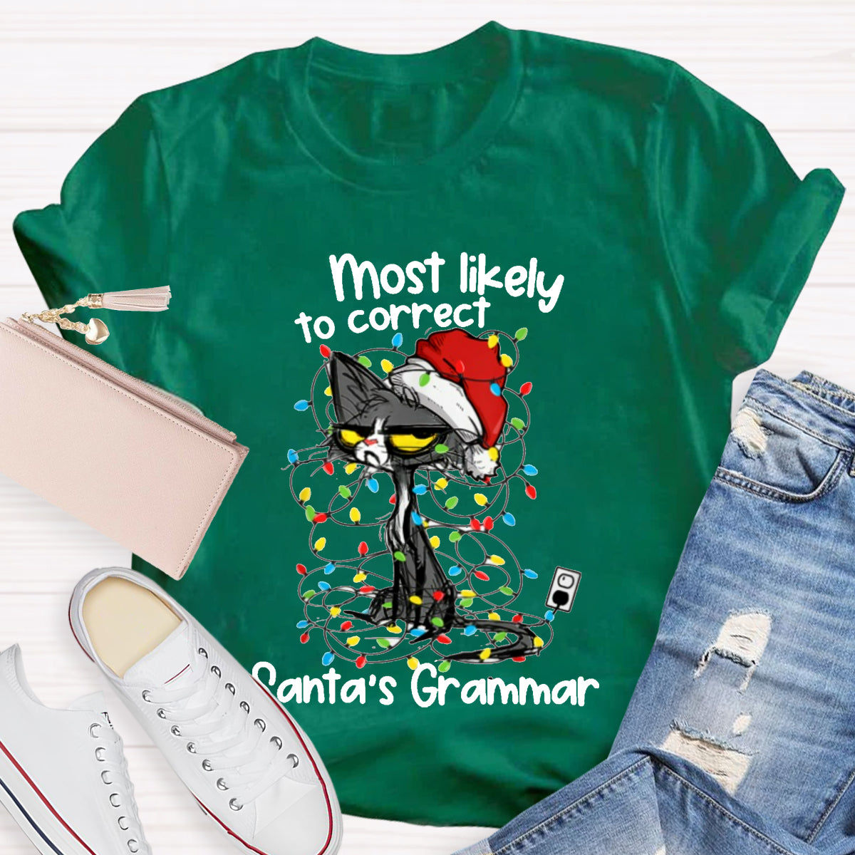 Most Likely To Correct Santa's Grammar T-Shirt