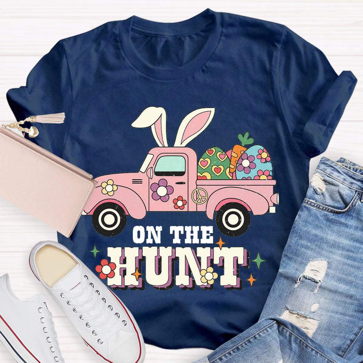 Easter Day Bunny On The Hunt T-Shirt