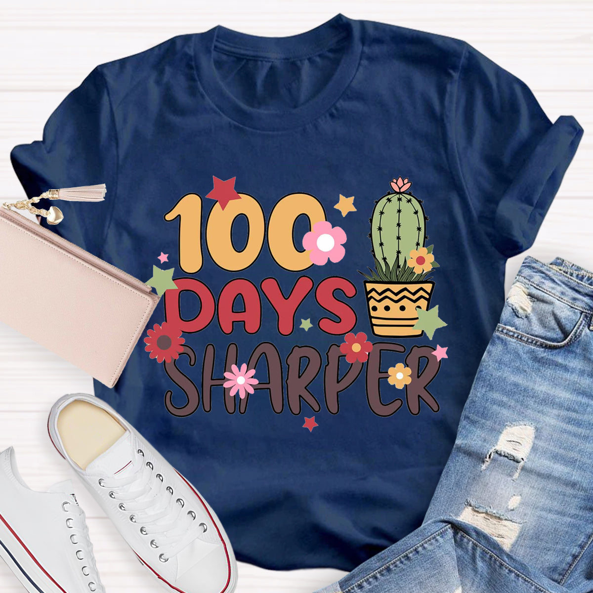 100 Days Sharper Teacher T-Shirt