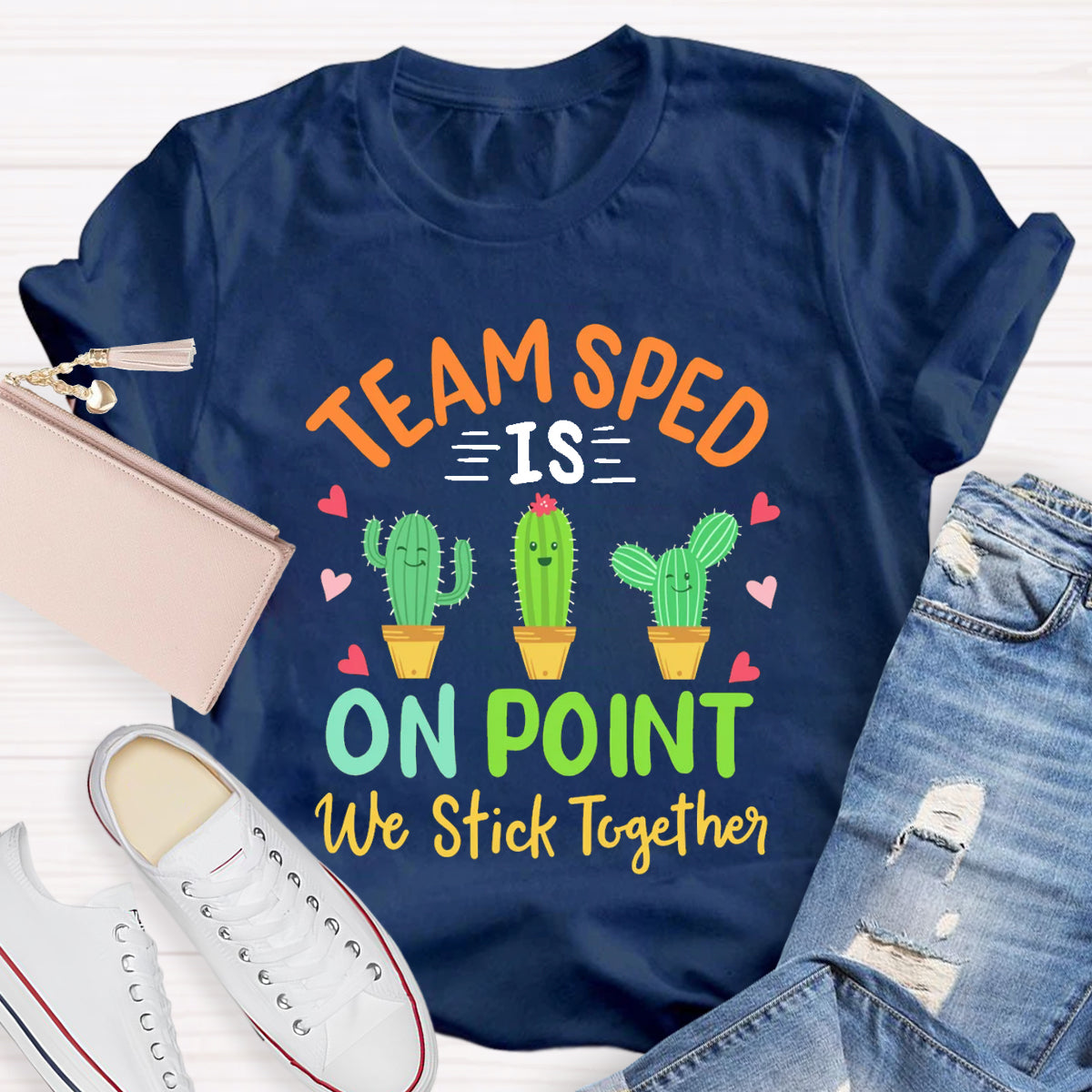 Team Sped Is On Point We Stick Together T-Shirt