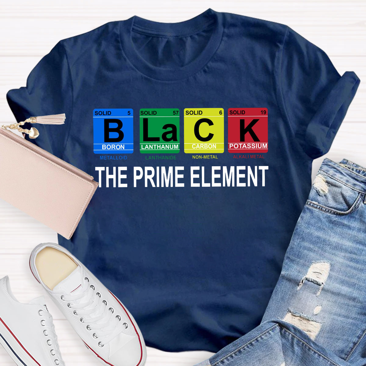 Black The Prime Element T-Shirt