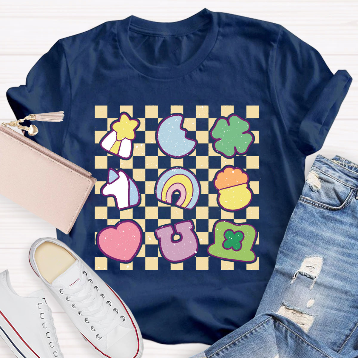 Checkered Lucky Charms T-Shirt