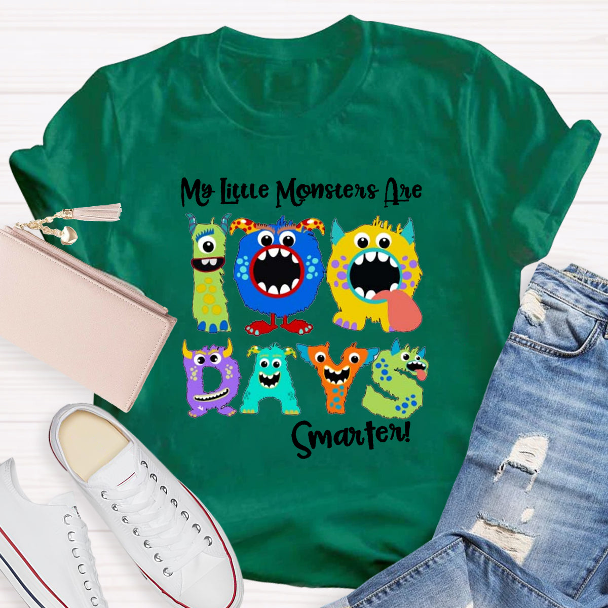 My Little Monsters 100 Days Smarter T-Shirt