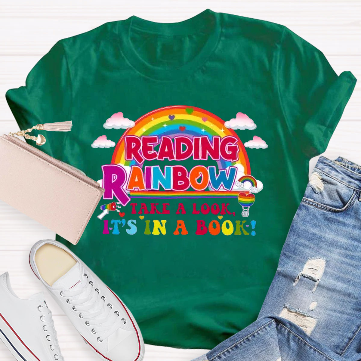 Reading Rainbow Take A Look Teacher T-Shirt