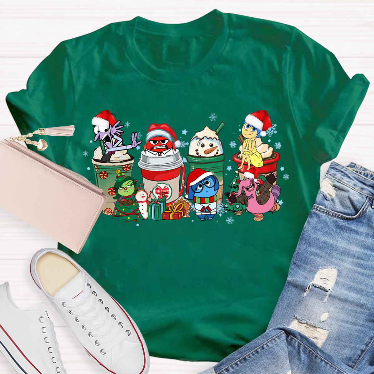 Christmas Coffee With Bright Feels T-Shirt