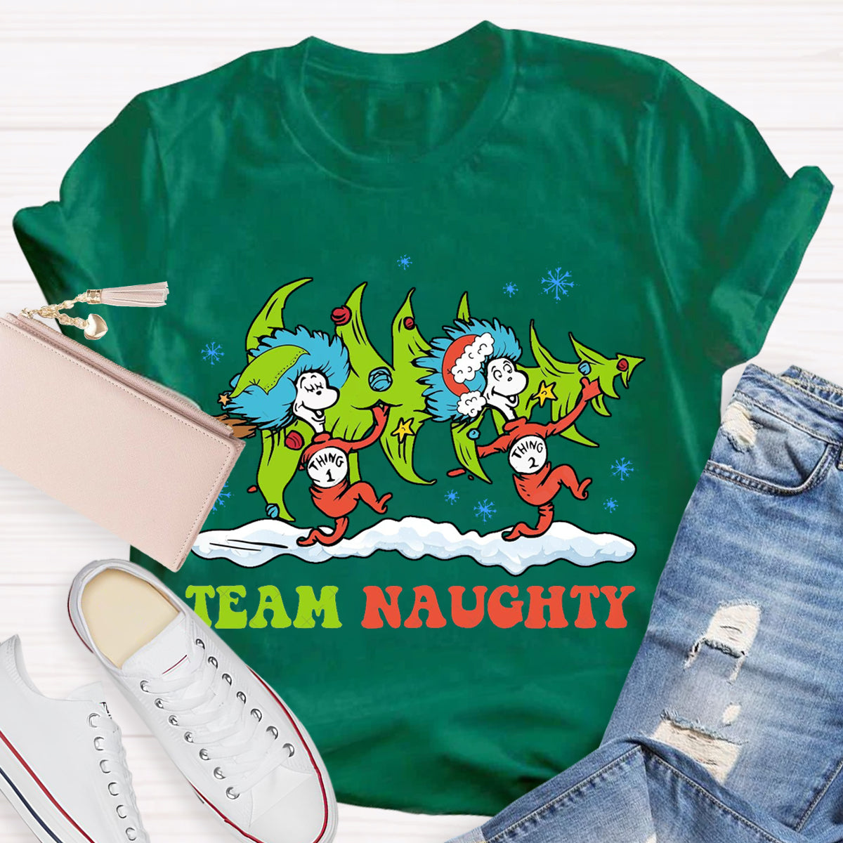 Merry Christmas Team Naughty T-Shirt