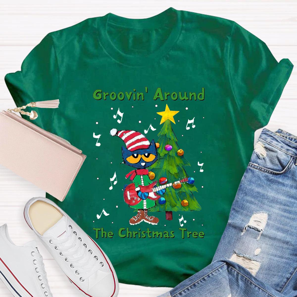 Groovin Around The Christmas Tree T-Shirt