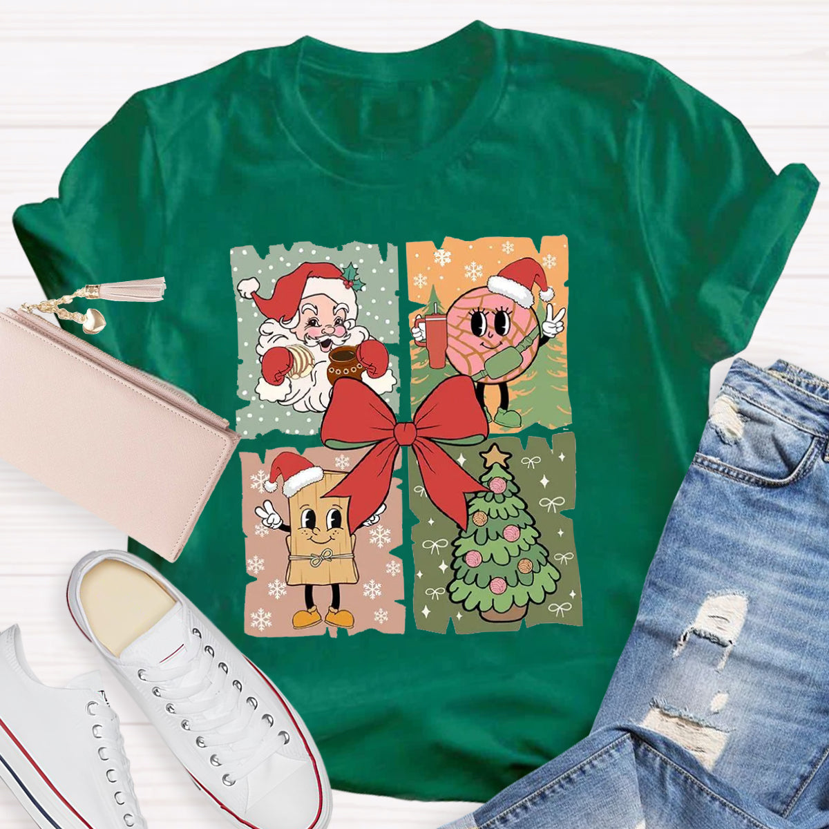 Santa Claus Christmas tree T-Shirt