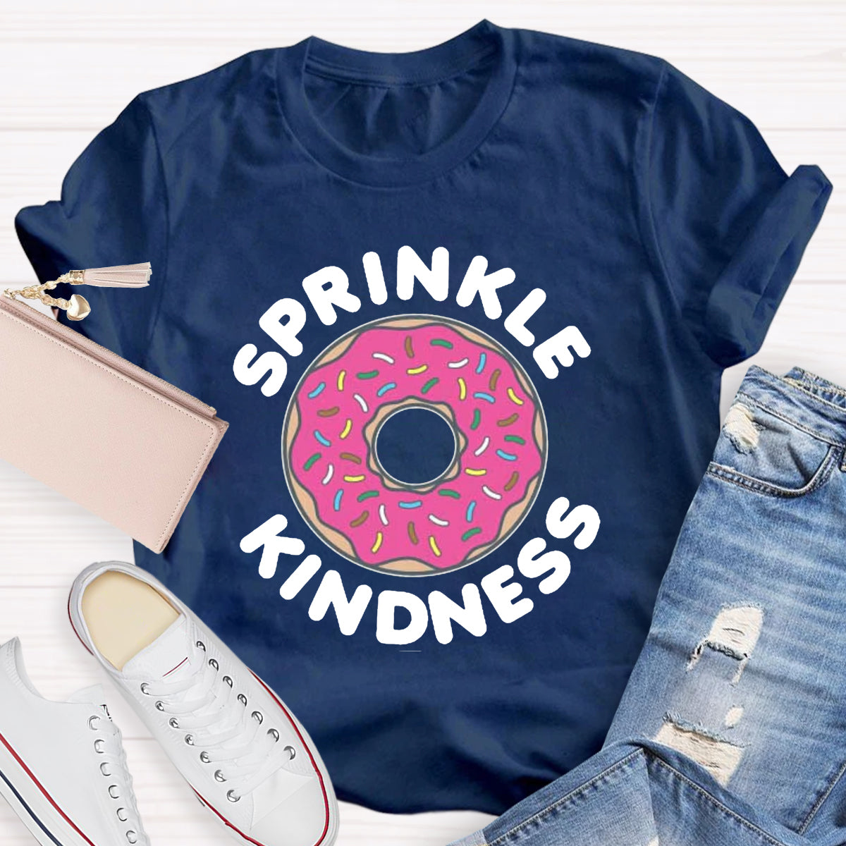 Sprinkle Kindness Funny Cute Donut T-Shirt