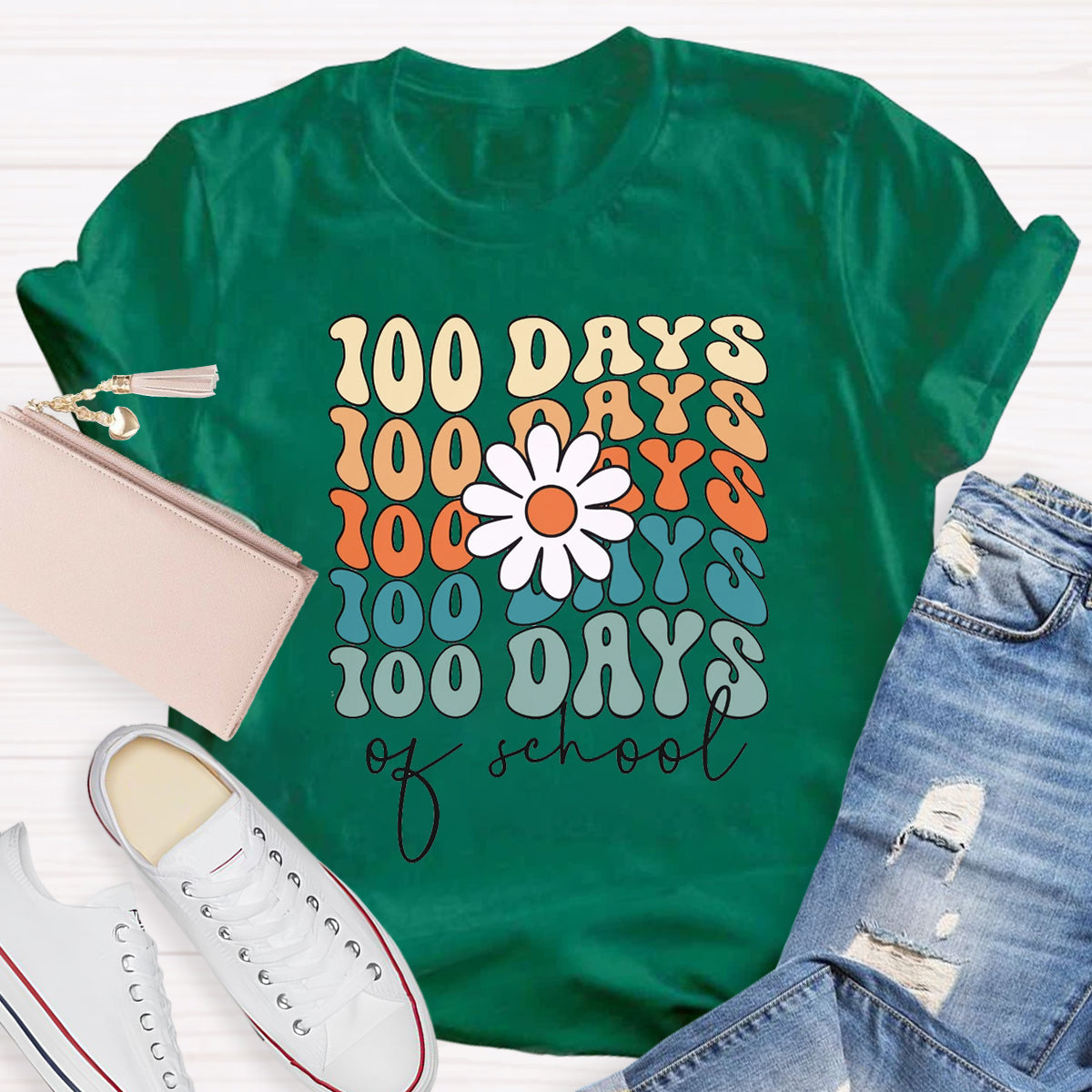 100 Days Of School Teacher T-Shirt