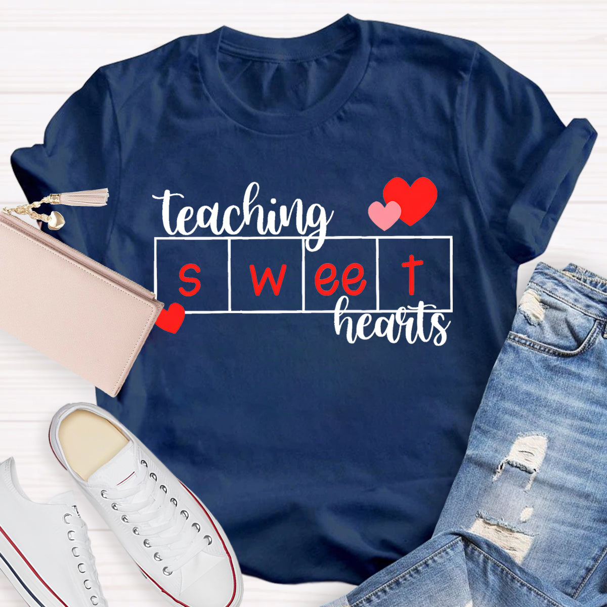 Teaching Sweet Hearts Teacher T-Shirt