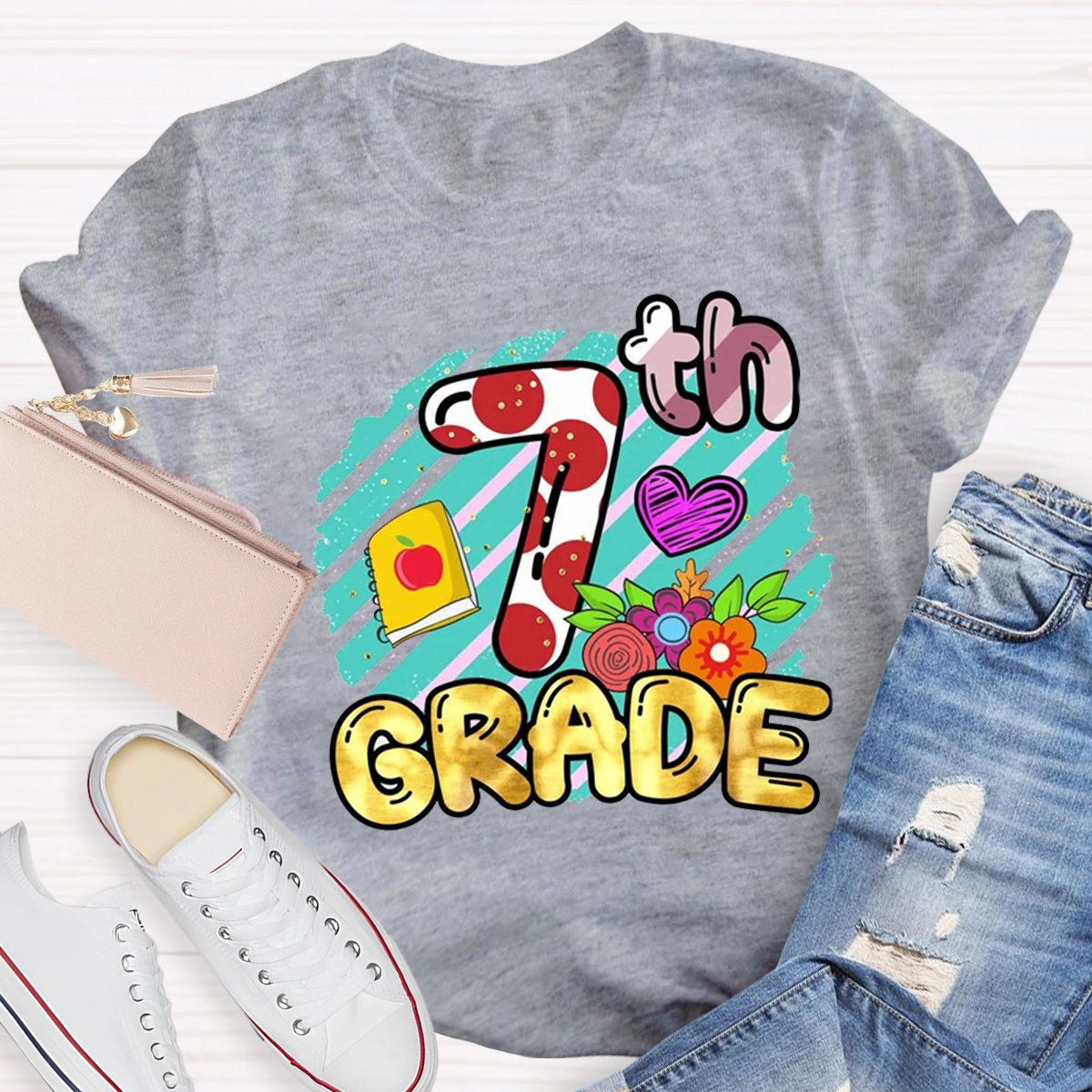 Personalized 7th Grade Teacher Shirt