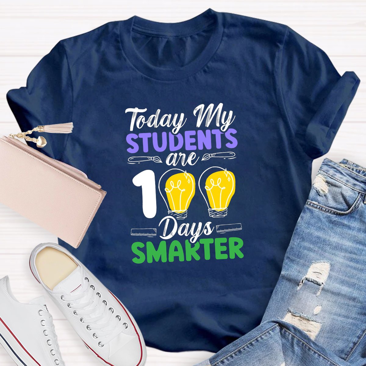 Today My Students Are 100 Days Smarter Teacher Shirt