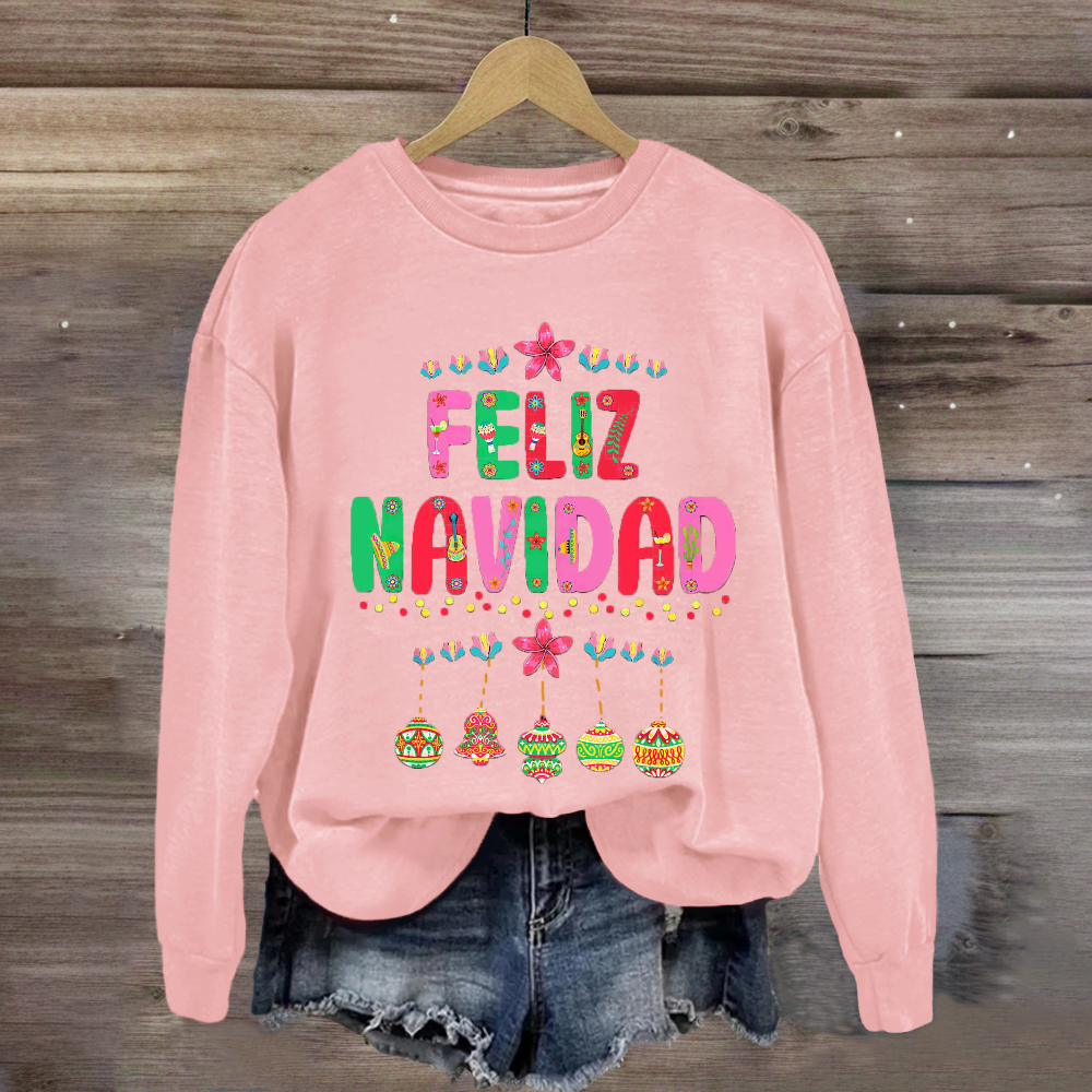 Feliz Navidad Spanish Teacher Merry Christmas Sweatshirt