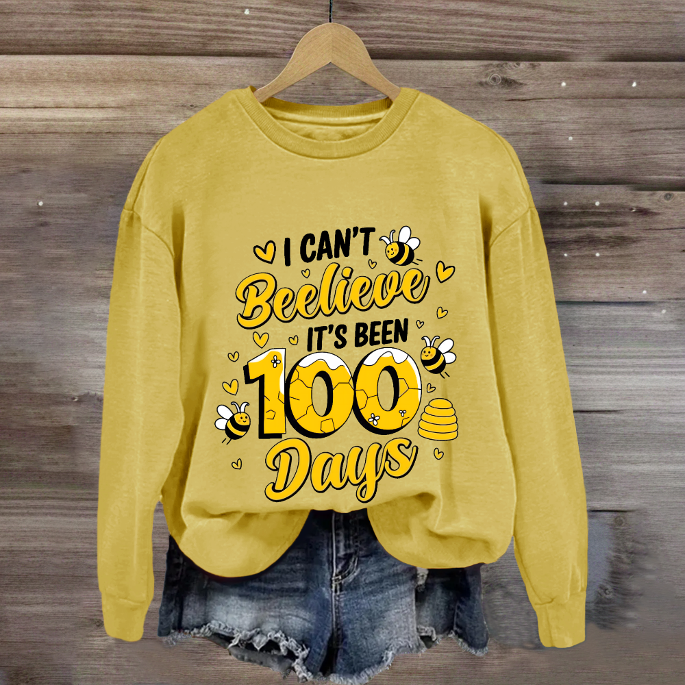 I Can't Believe It's Been 100 Days Cute Bees Sweatshirt