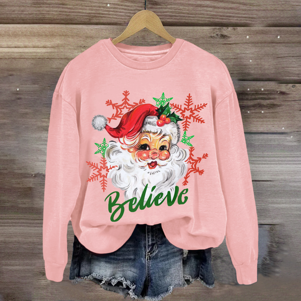 Christmas Santa Believe Sweatshirt