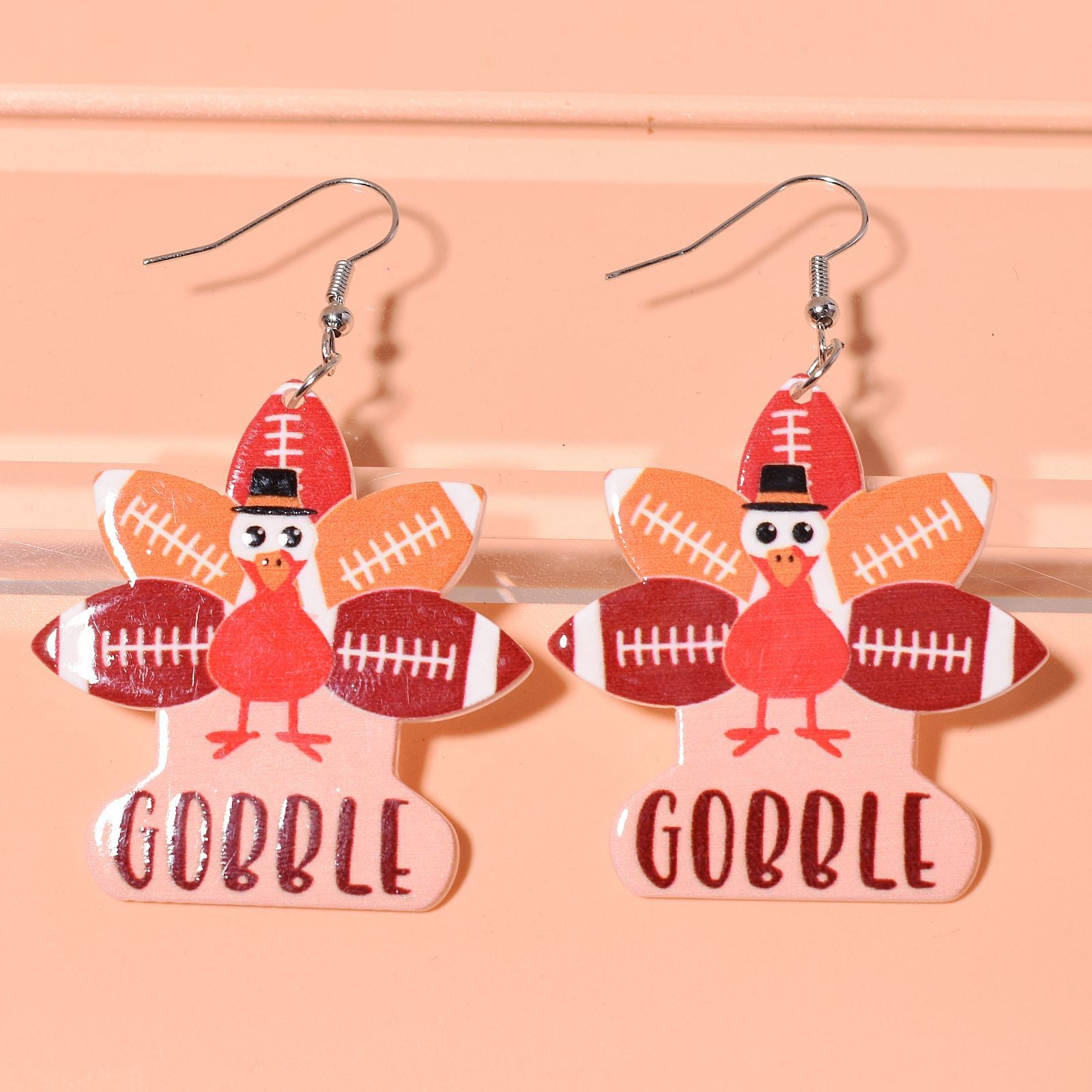 Thanksgiving Turkey Acrylic Earrings