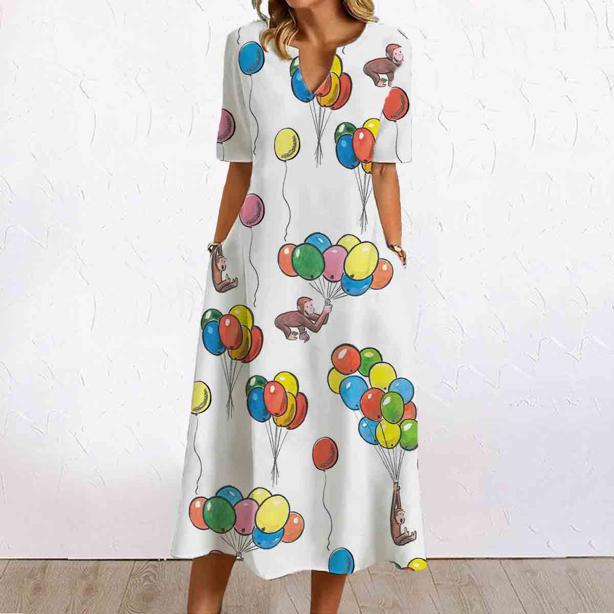 Curious George Balloons Dress